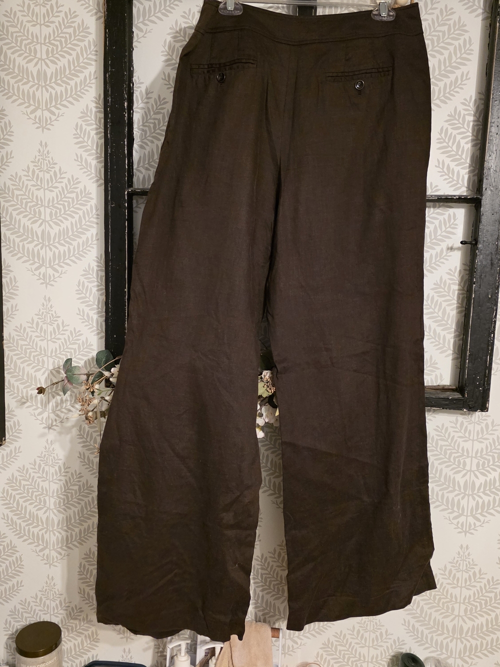 Talbots Dark Brown Wide-Leg Trousers